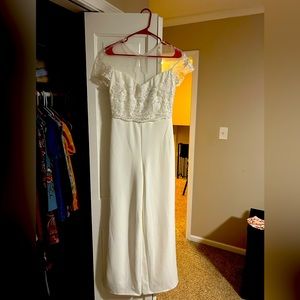 Lulus white size medium jumpsuit